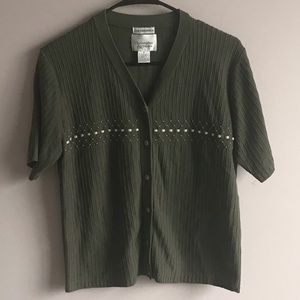 C&B short sleeve cardigan